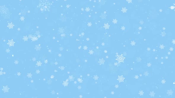 Abstract Snowflake Icon Pattern Background