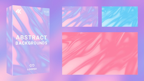 Gradient Liquid Wavy Animated Shape Backgrounds Pack