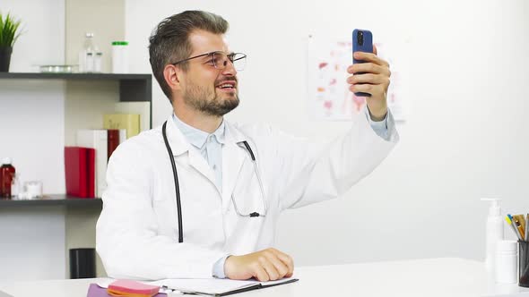 Doctor on Video Call with Patient