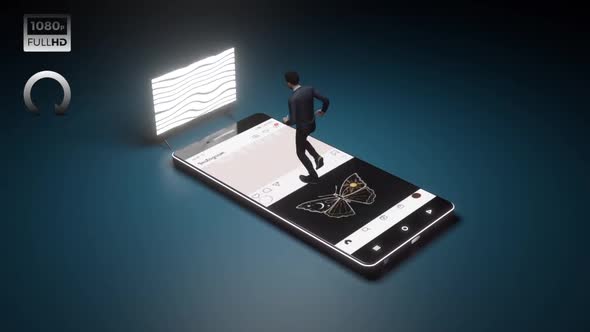 Vj Loop - Social Media Running II alt