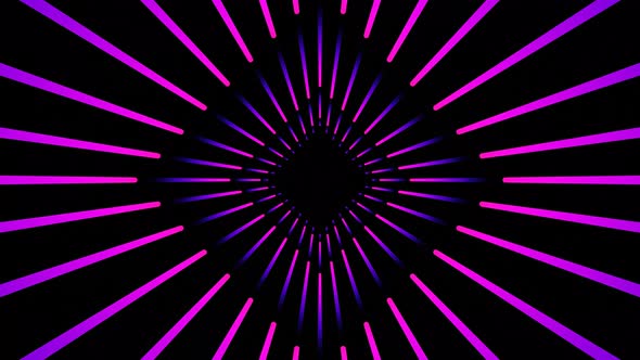 Purple Gradient Lines Led Neon Rhombus Tunnel Seamless Animation Background