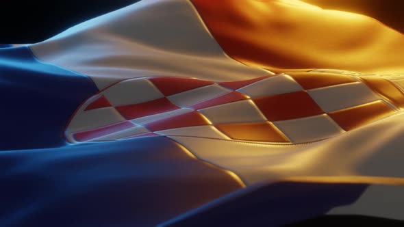 Croatia - Stylized Flag