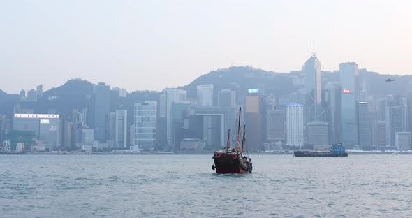 Victoria Harbour in Hong Kong 