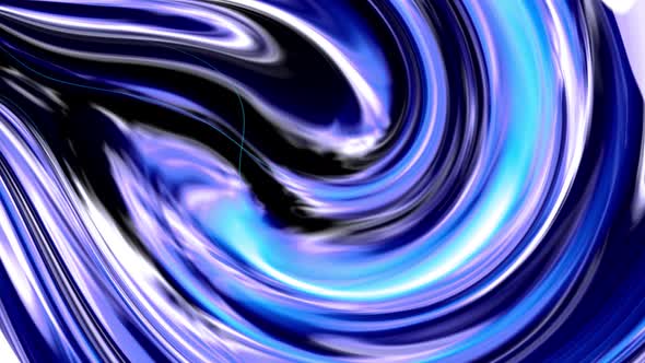 Abstract Oily Liquid Blue Color Twisted Liquid Background