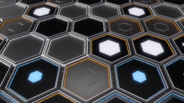 Abstract hexagons