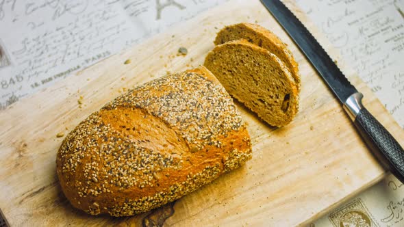 Freshly Baked Bread with Seeds