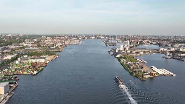 Amsterdam Westhaven Port in the Westelijk Havengebied in Amsterdam