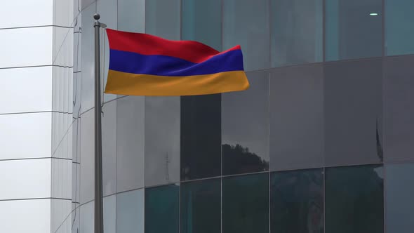 Armenia Flag Background 4K