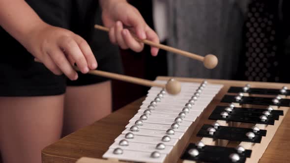 The Girl Plays the Metallophone