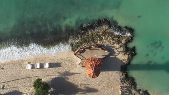 Dominicus Beach at Bayahibe with Caribbean Sea Sandy Shore