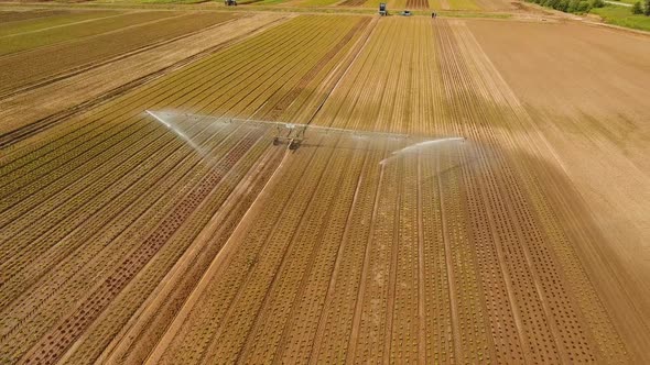 Irrigation System on Agricultural Land