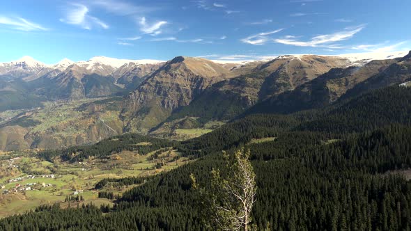 Magnificent Beauty Valley of The Andes Mountain in South America