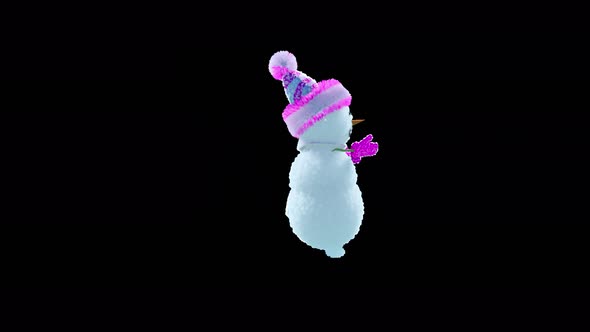 64 Snowman Dancing 4K