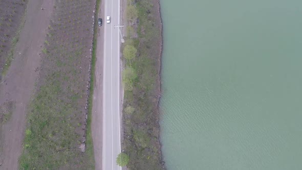 Aerial Lakeshore Road