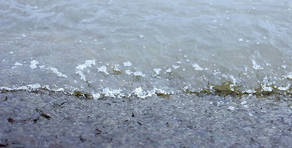 Sea Waves On Concrete alt