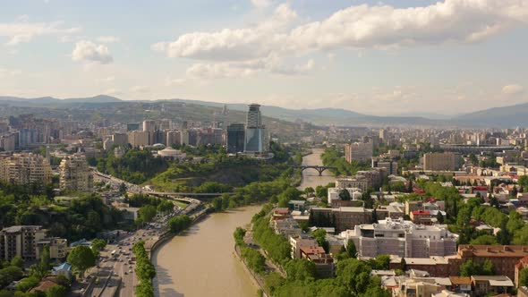 Bird'seye View of Tbilisi