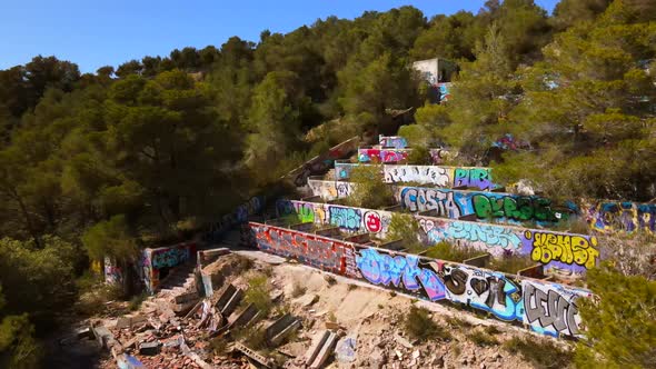 Abandoned Festival Club in Ibiza, Spain