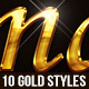 10 Gold Text Effects - GraphicRiver Item for Sale