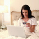 Beautiful Brunette Using Her Laptop Sitting In Bed 2 - VideoHive Item for Sale