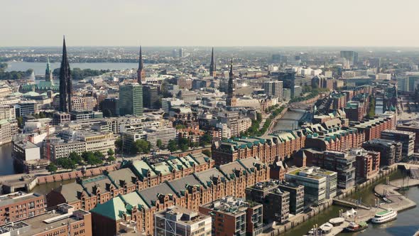 Aerial View of Hamburg