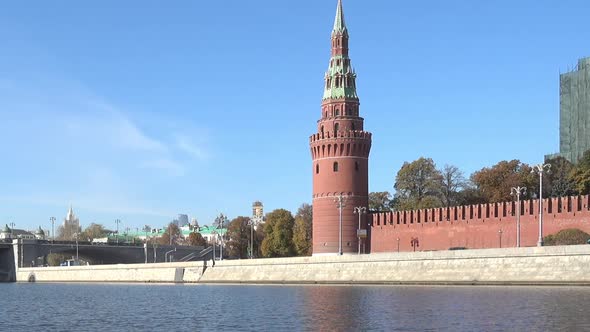 Vodovzvodnaya Tower of the Moscow Kremlin on the Kremlin Embankment