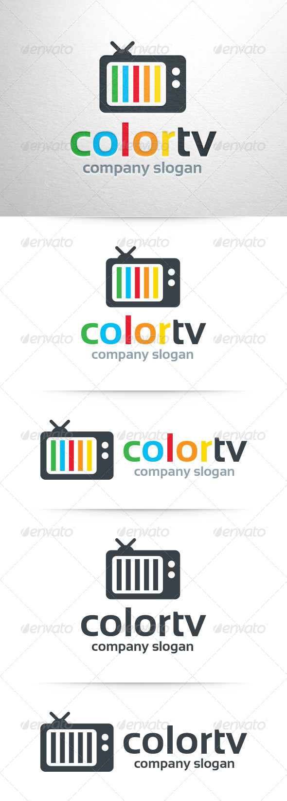 Color TV Logo Template