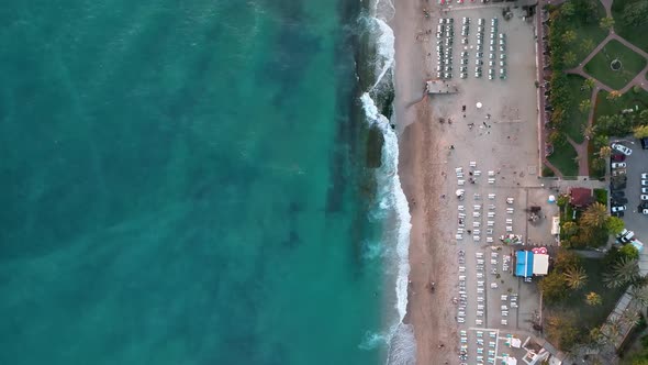 Summer Cleopatra Beach aerial view 4 K