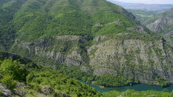 Beautiful Nature and River View of Matka Canyon, Skopje, Macedonia