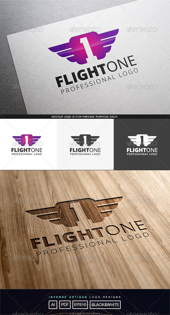 Flight One Logo Template