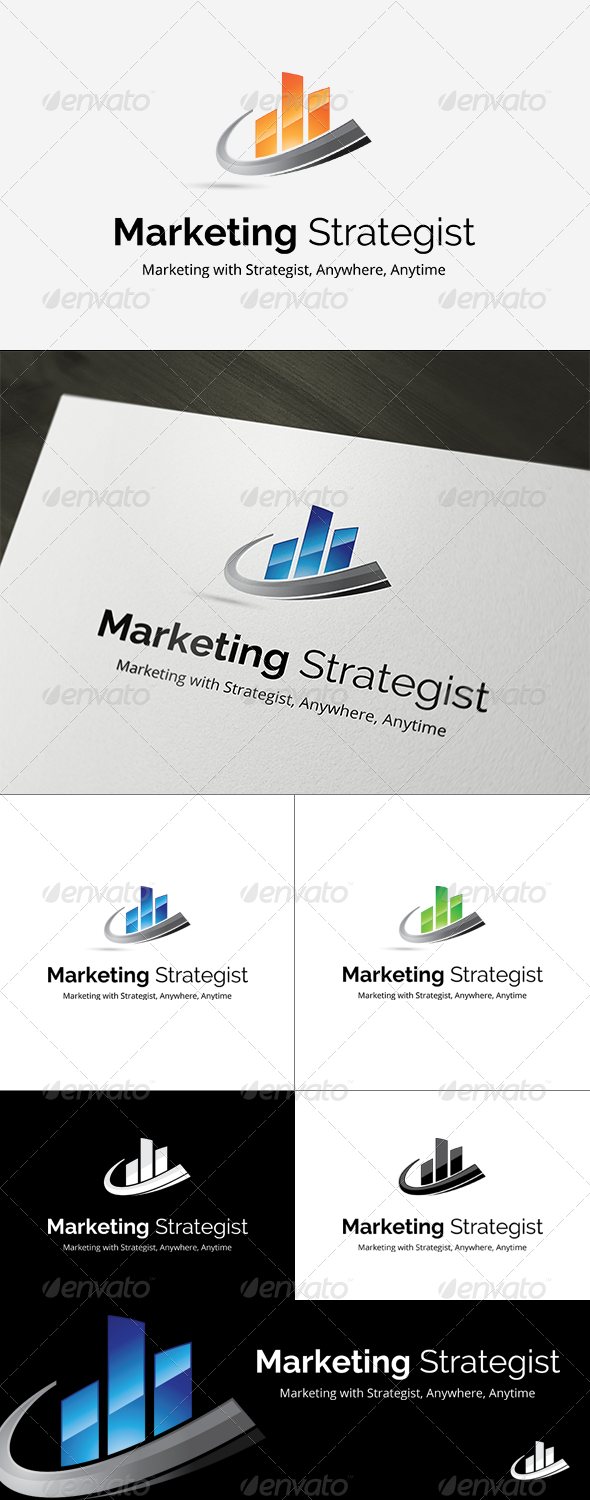 Marketing Strategist Logo Template