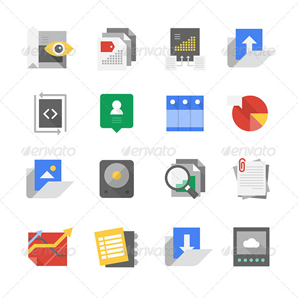 Web Development and Content Technology Icons