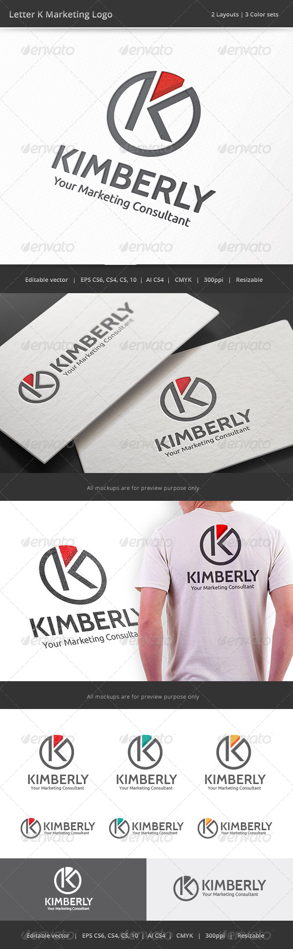 Kimberly Marketing Letter K Logo