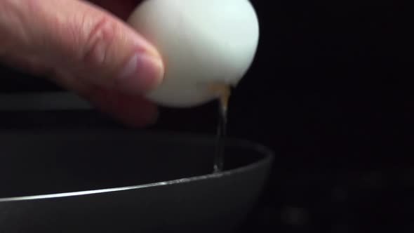 Egg Being Fried Slow Motion