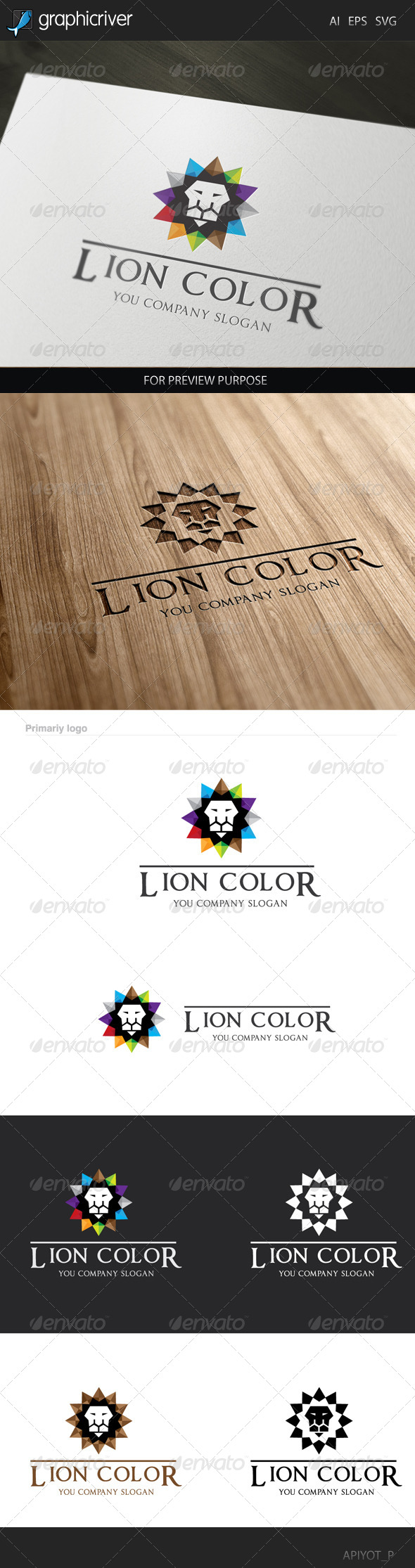 Lion Color Logo