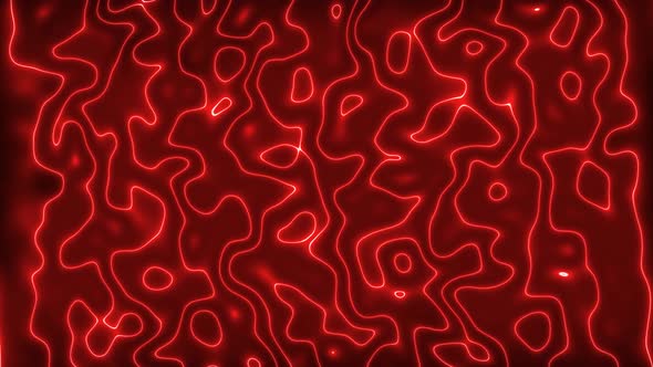Red Color Neon Light Liquid Background Animation