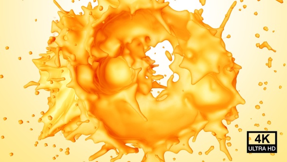 Circle Mango Juice Splash 4K alt