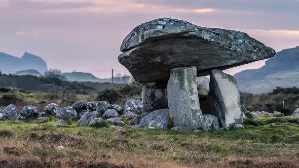 The Kilclooney Dolmen Between Ardara and Portnoo in County Donegal  Ireland