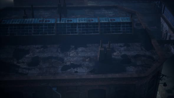Aerial View of Old Factory alt