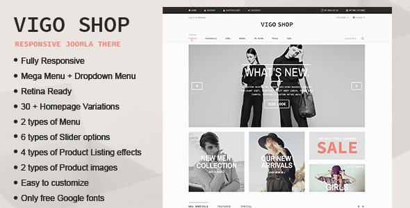 Vigo Shop - Responsive & Multipurpose Joomla Theme