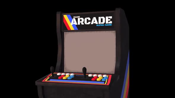 Retro Arcade Game Machine