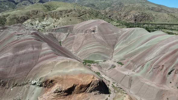 rainbow mountains landscape