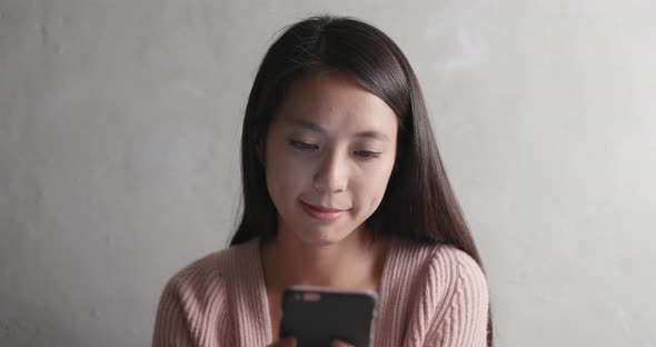 Asian woman use of smart phone