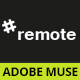 Remote | Muse Landing Page with Fullscreen Video Header - ThemeForest Item for Sale