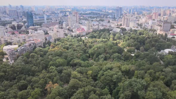 Kyiv, Ukraine Aerial View of the City. Kiev