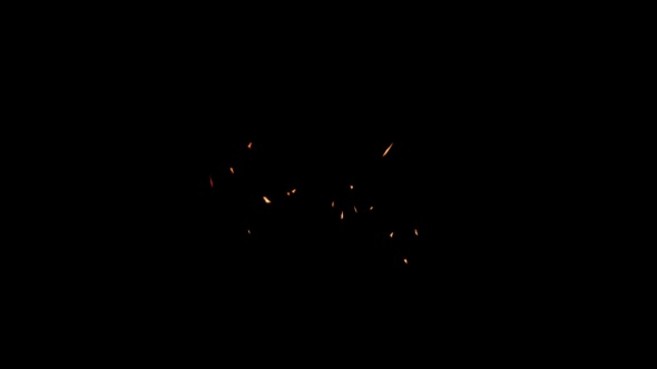 Flame fragments and fire effects rose towards the top isolated by an alpha channel alt