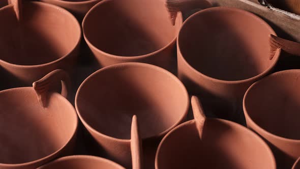 Clay Pots In A Ceramic Studio Workshop 5