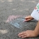 Girl Drawing With Chalk 2 - VideoHive Item for Sale