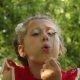 Little Girl Blowing Dandelion - VideoHive Item for Sale
