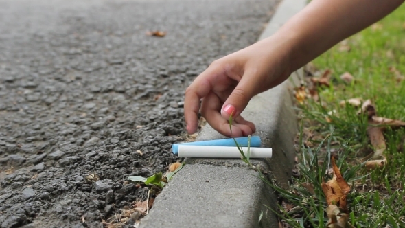 Girl Put Down Chalk