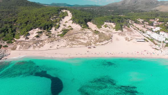 Beautiful sandy beach of Cala Mesquida, Mallorca, Spain